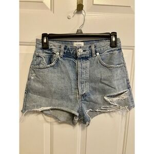 Citizen's of Humanity Kaia High Rise Cut Off Shorts Light Wash Jeans - Size 26